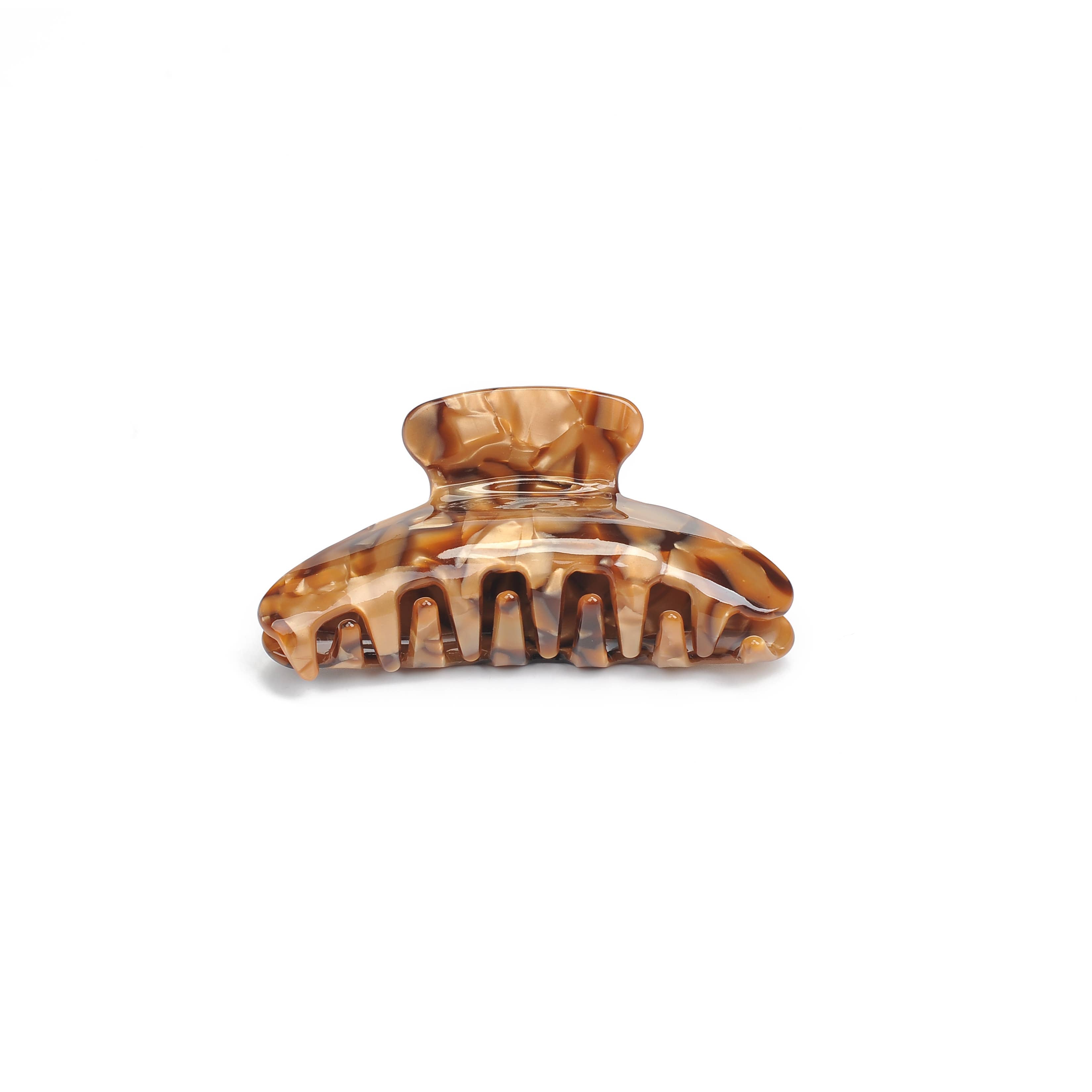 Martina Hair Claw: Cream Tortoise