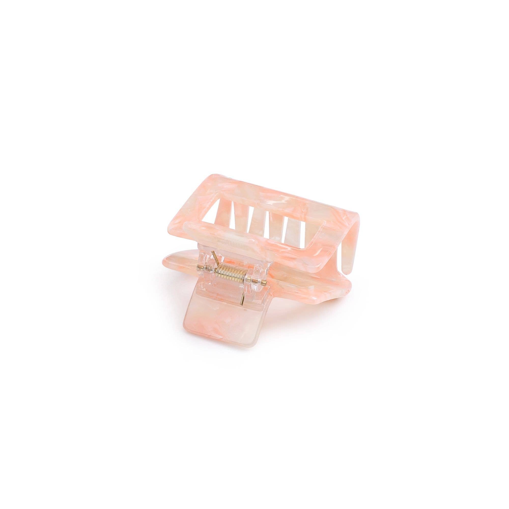 Valentina Clip Hair Claw: Cream Tortoise