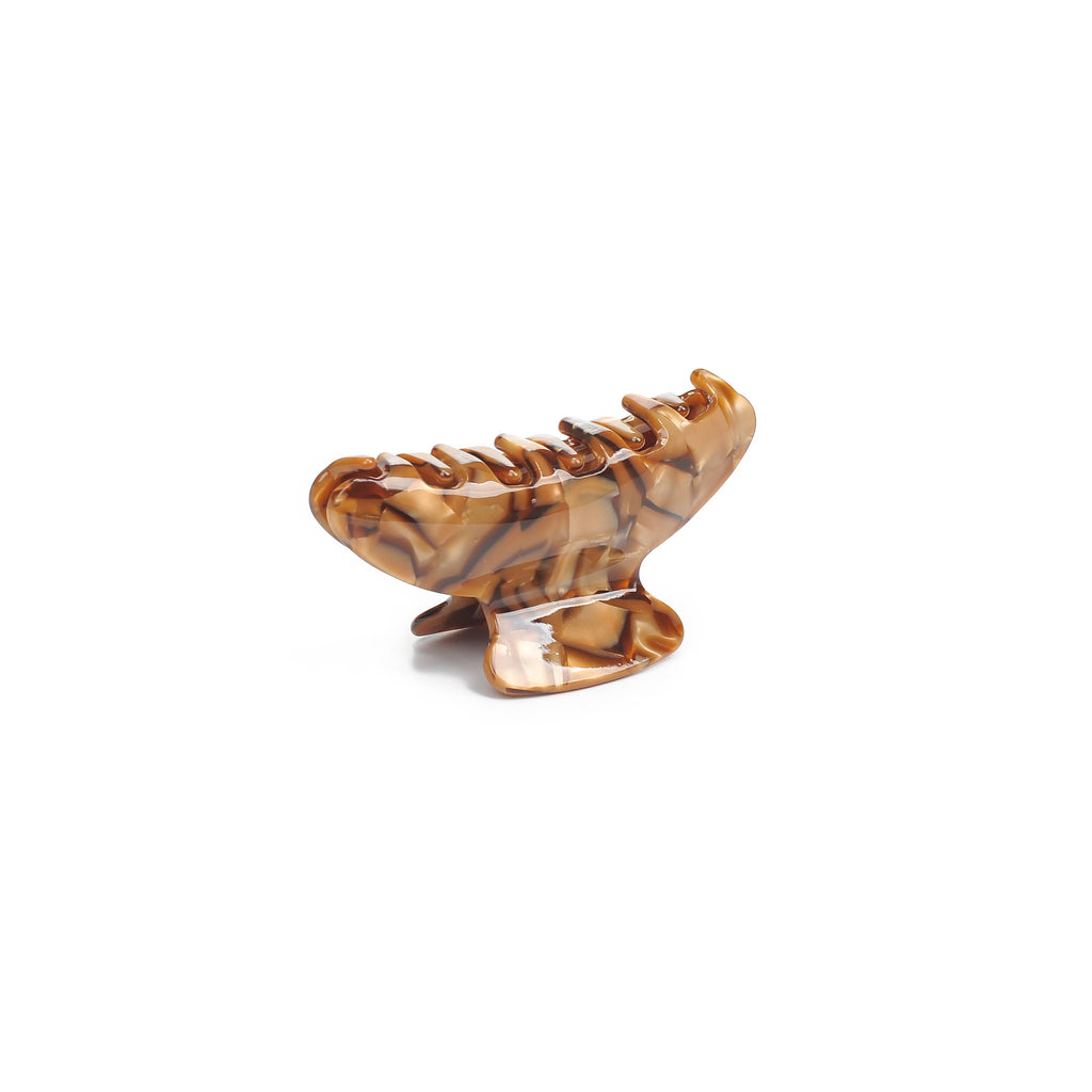 Martina Hair Claw: Cream Tortoise