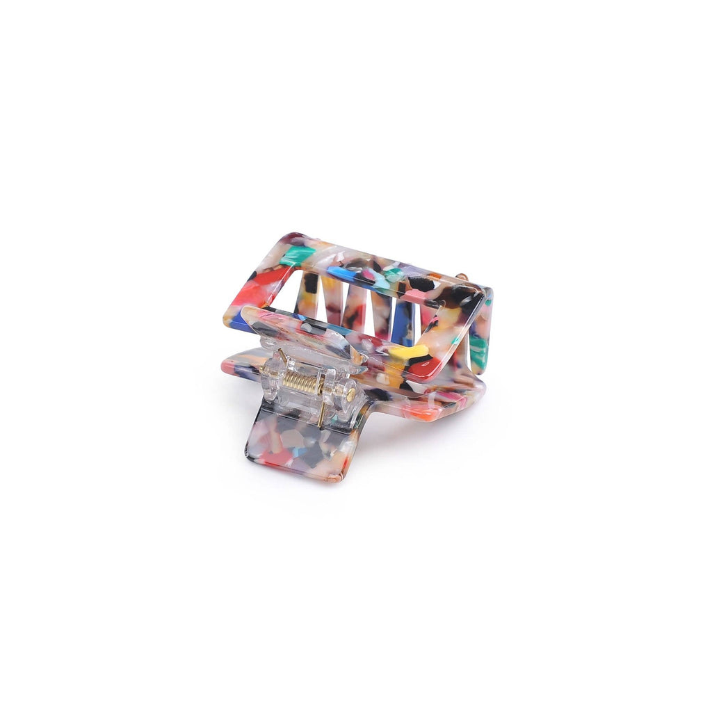 Valentina Clip Hair Claw: Cream Tortoise