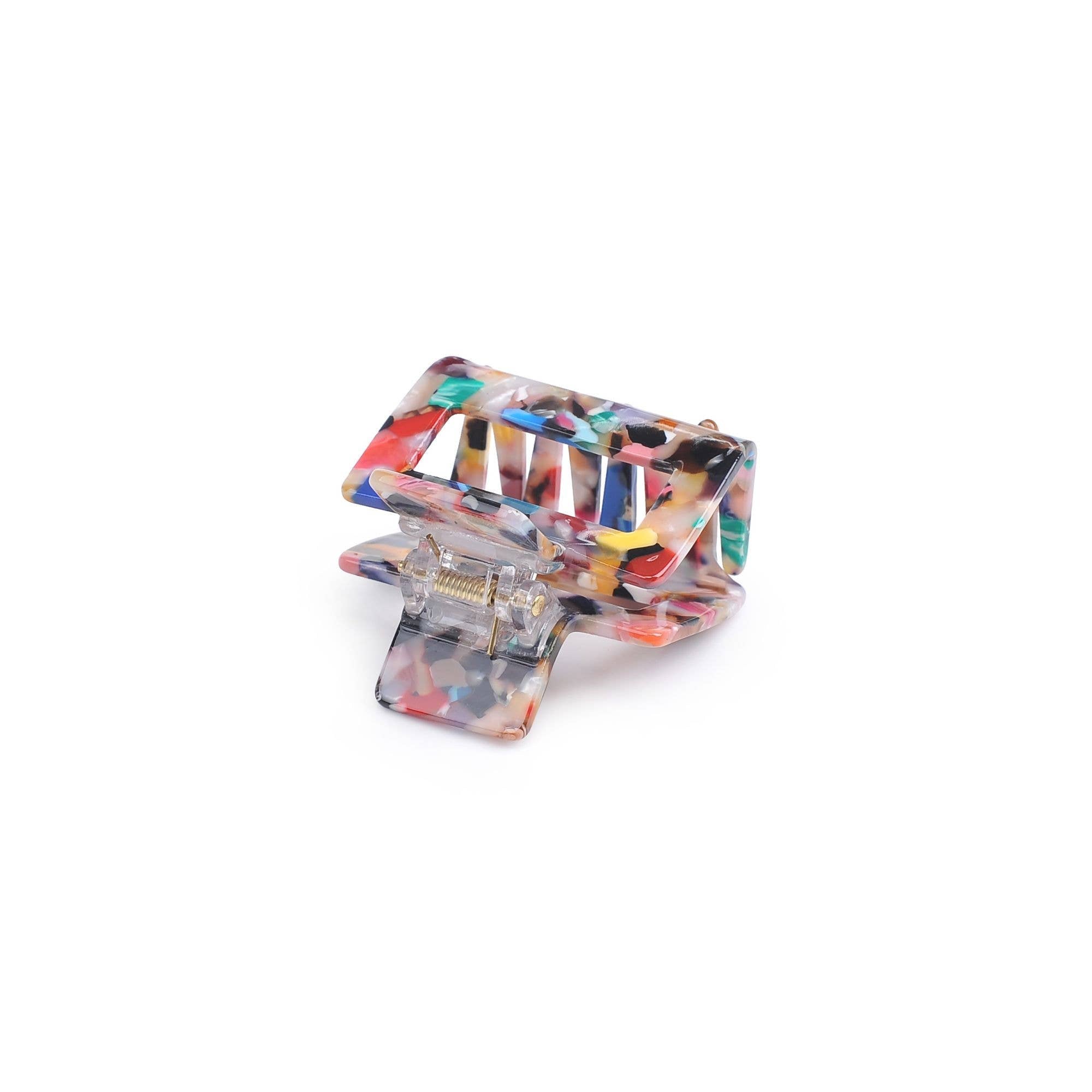 Valentina Clip Hair Claw: Cream Tortoise