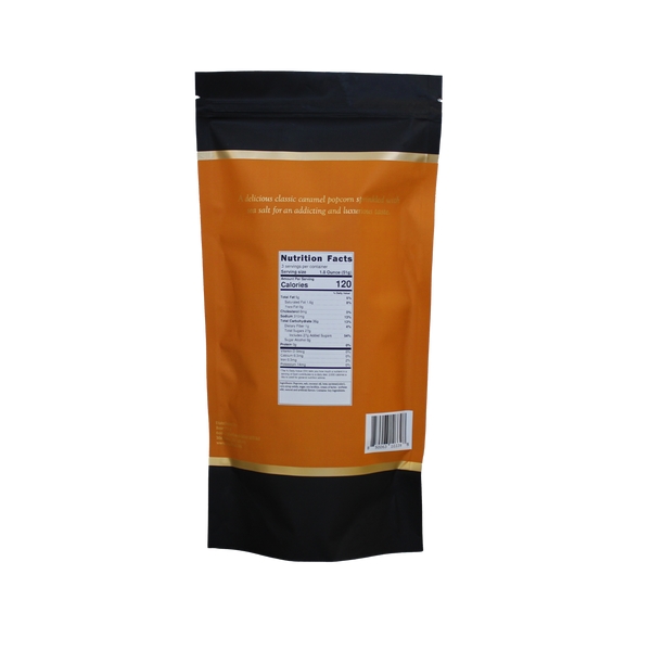Salted Caramel Gourmet Popcorn: 5.5oz Large Pouch