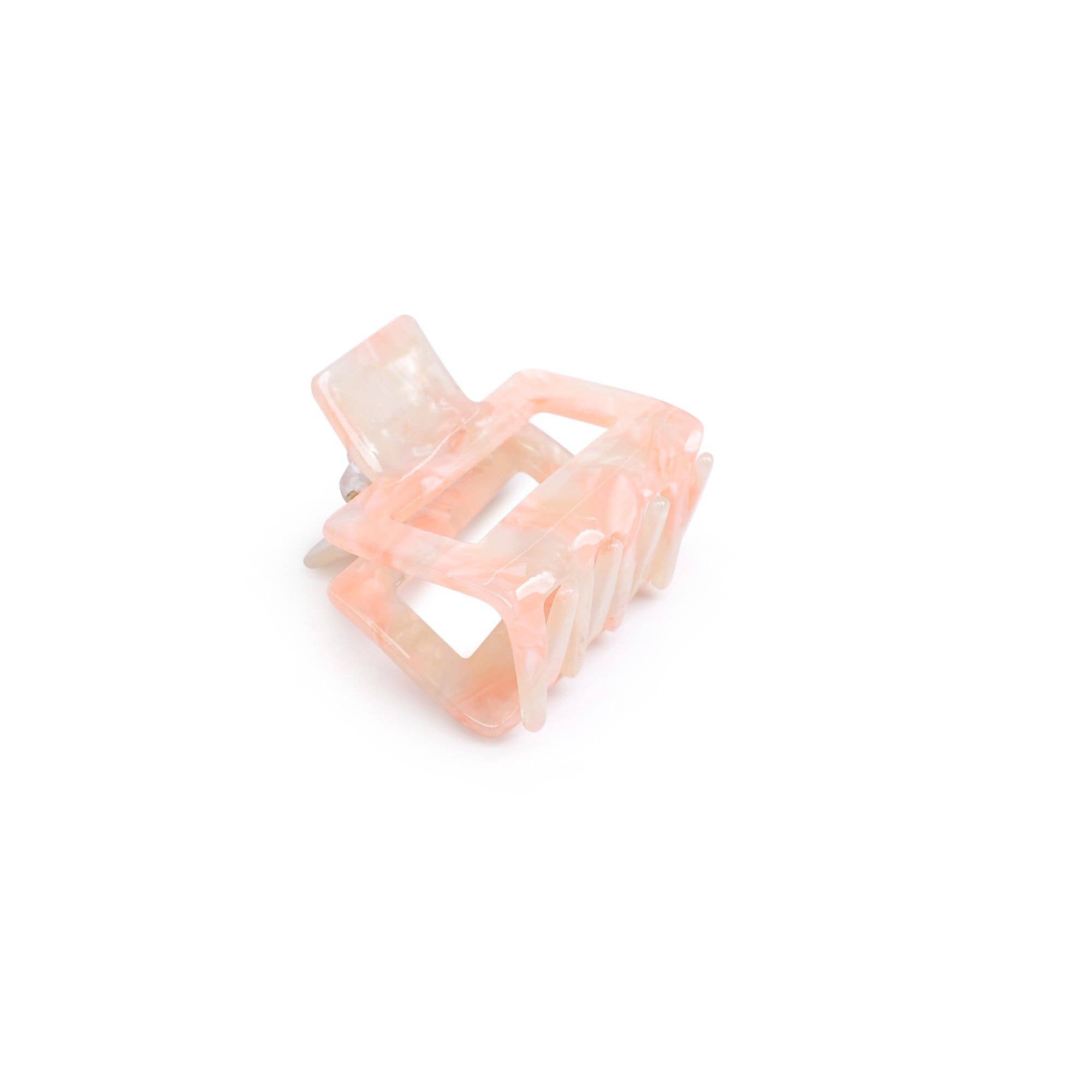 Valentina Clip Hair Claw: Cream Tortoise