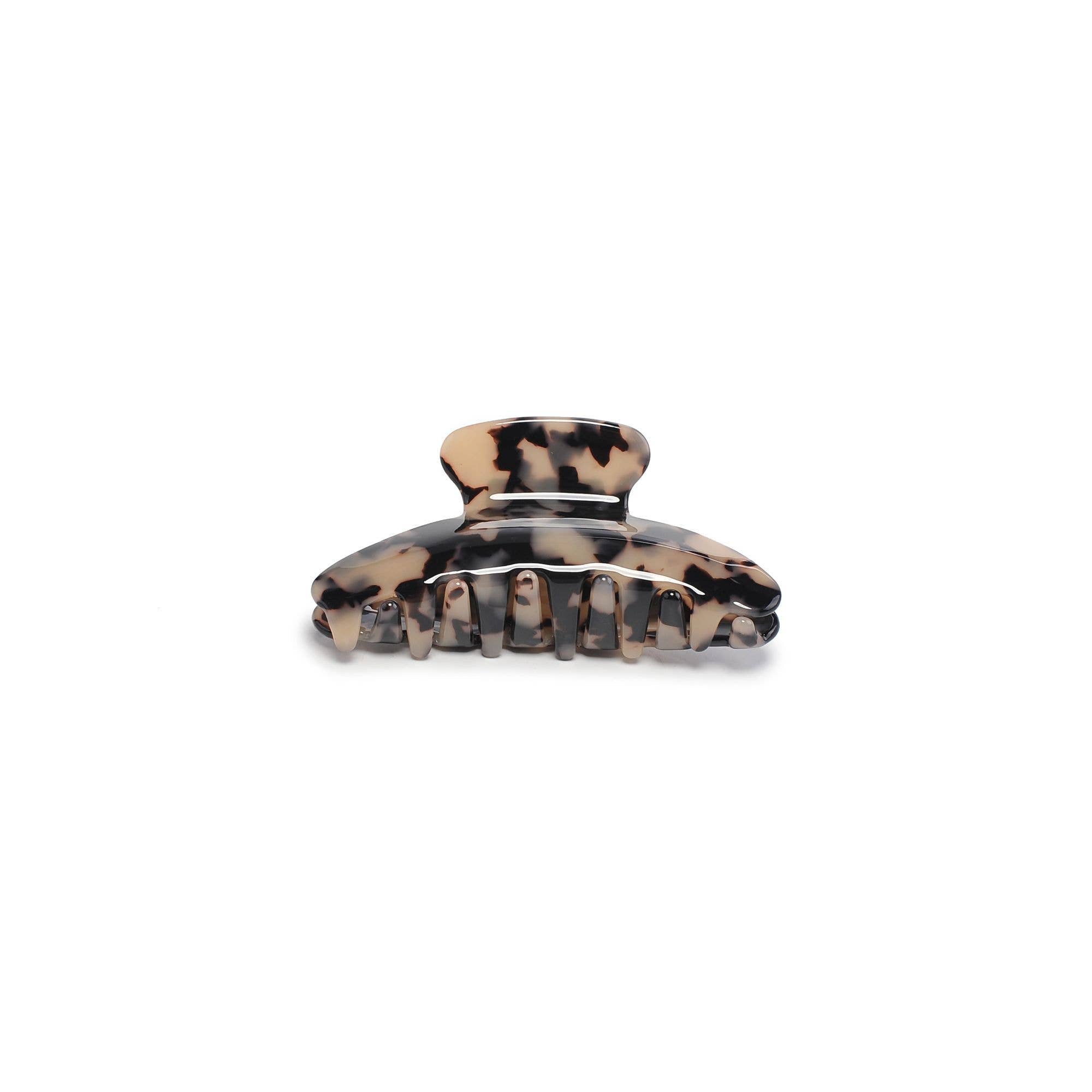 Martina Hair Claw: Cream Tortoise