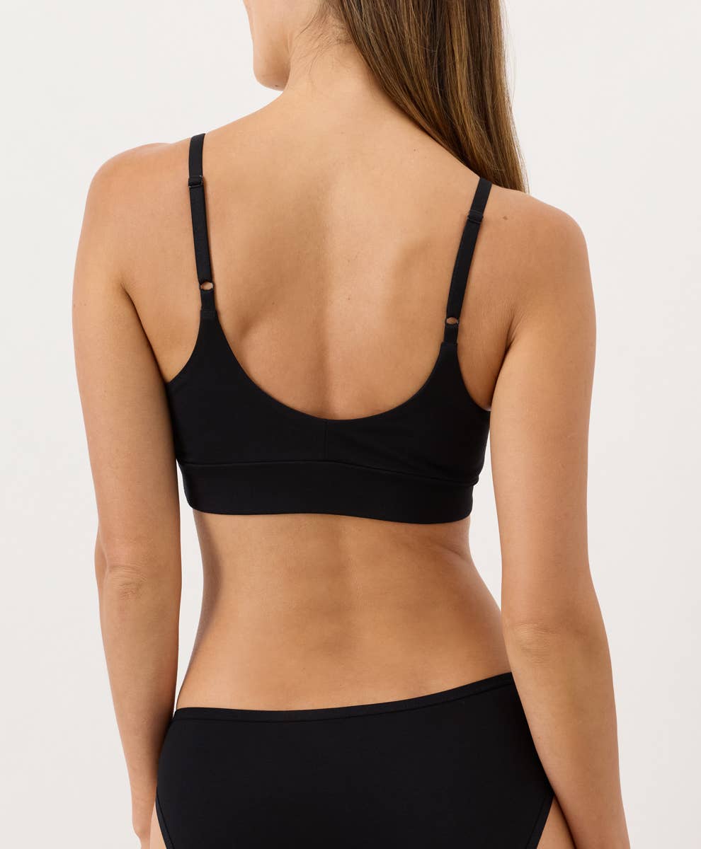 Women's Everyday Classic T-Shirt Bra: Black / Medium