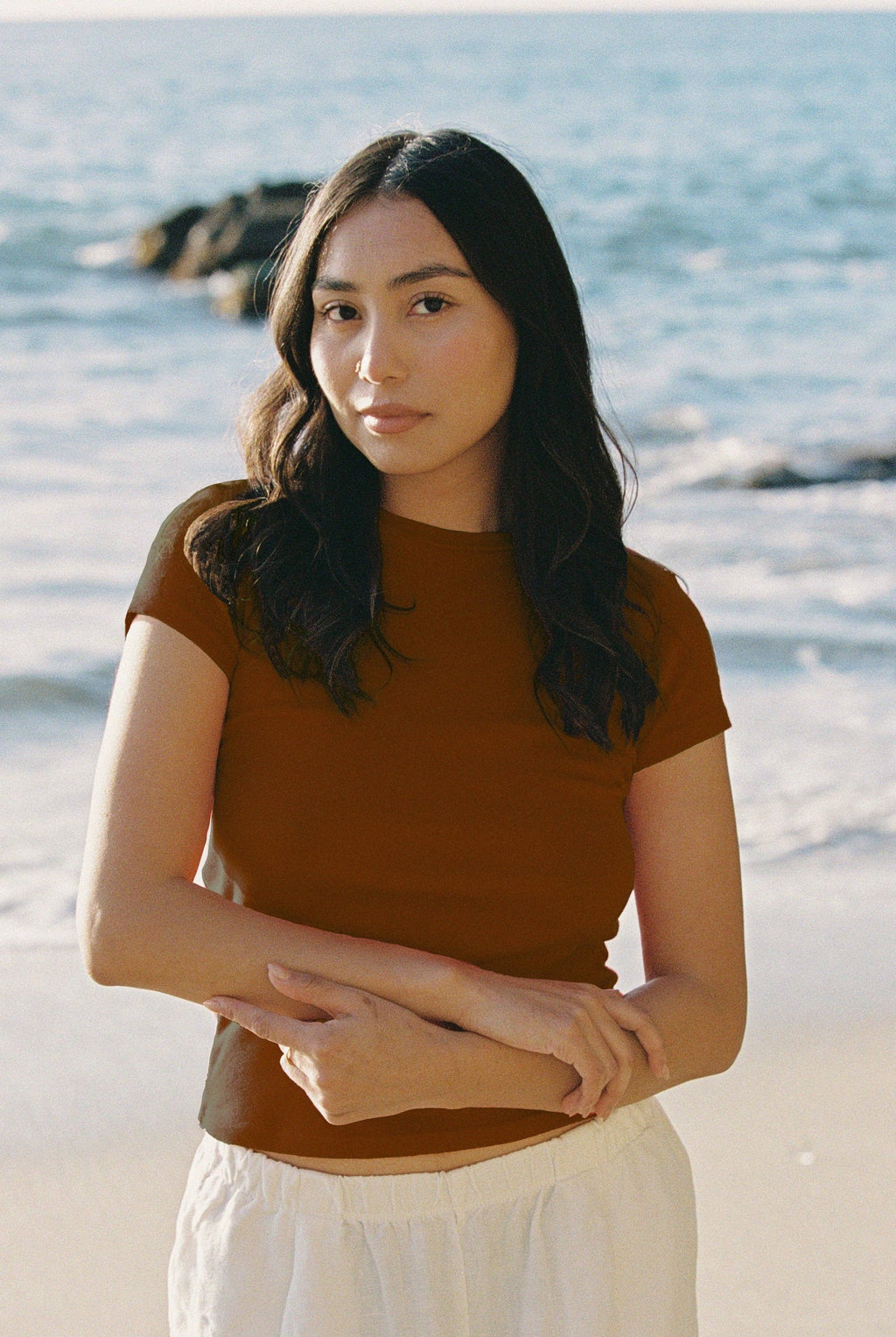 Bebe Organic Tee: Heather Gray / M
