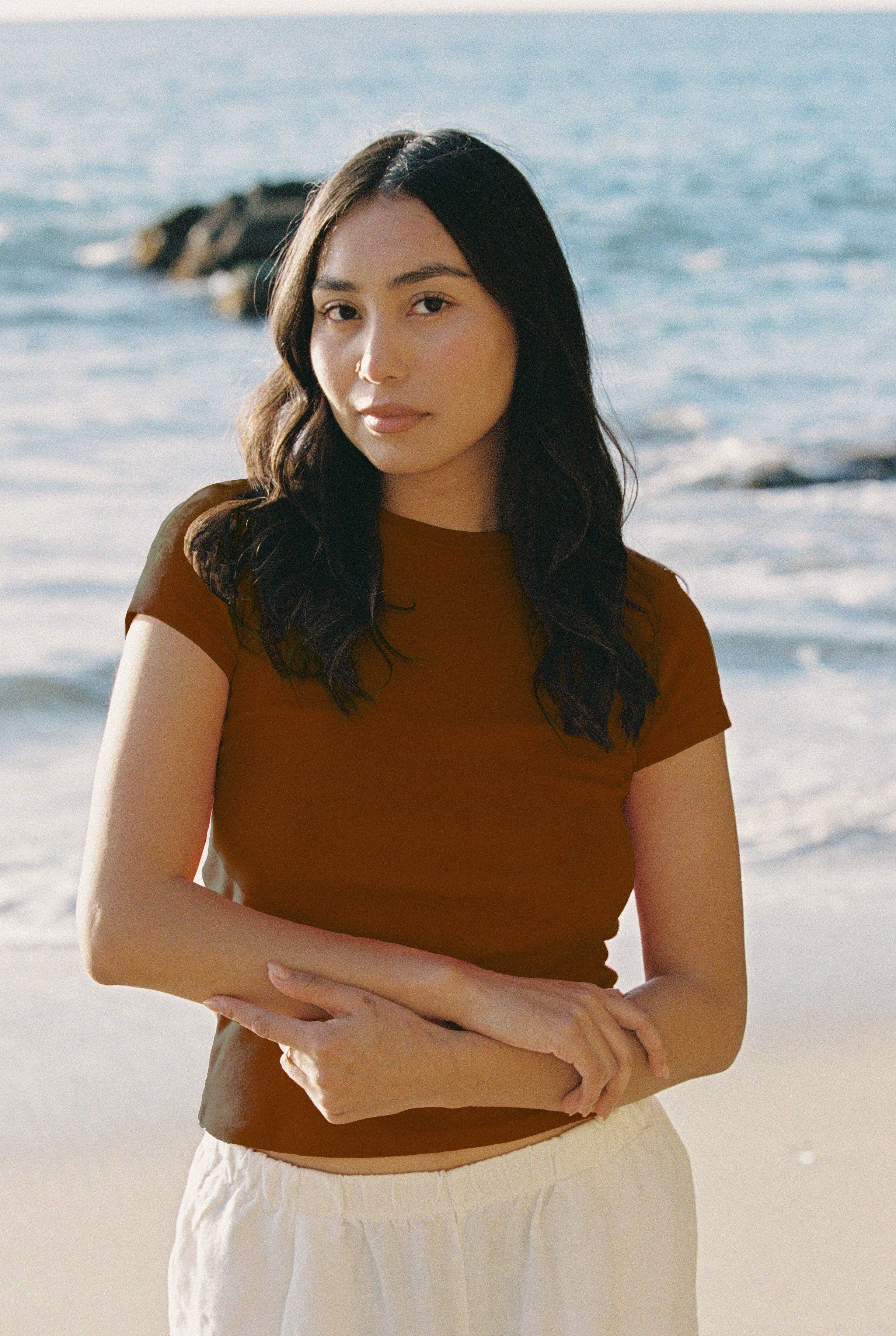 Bebe Organic Tee: Heather Gray / M