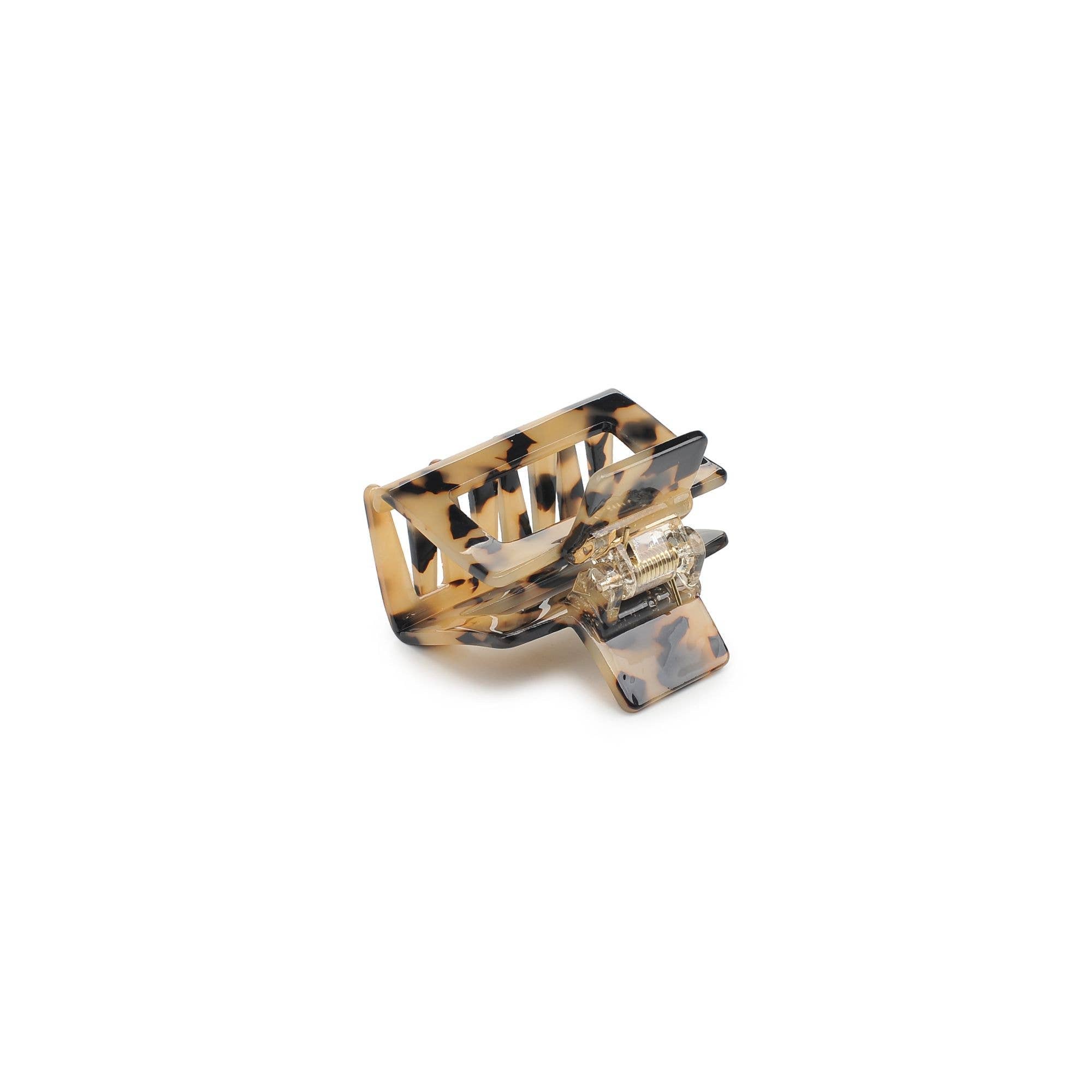 Valentina Clip Hair Claw: Cream Tortoise