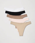Women's Everyday Classic Fit Thong 5-Pack: Core Edit / Small