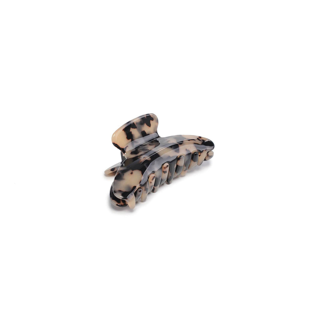 Martina Hair Claw: Cream Tortoise