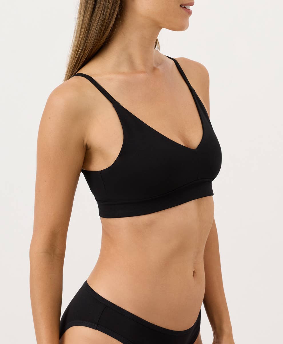 Women's Everyday Classic T-Shirt Bra: Black / Small