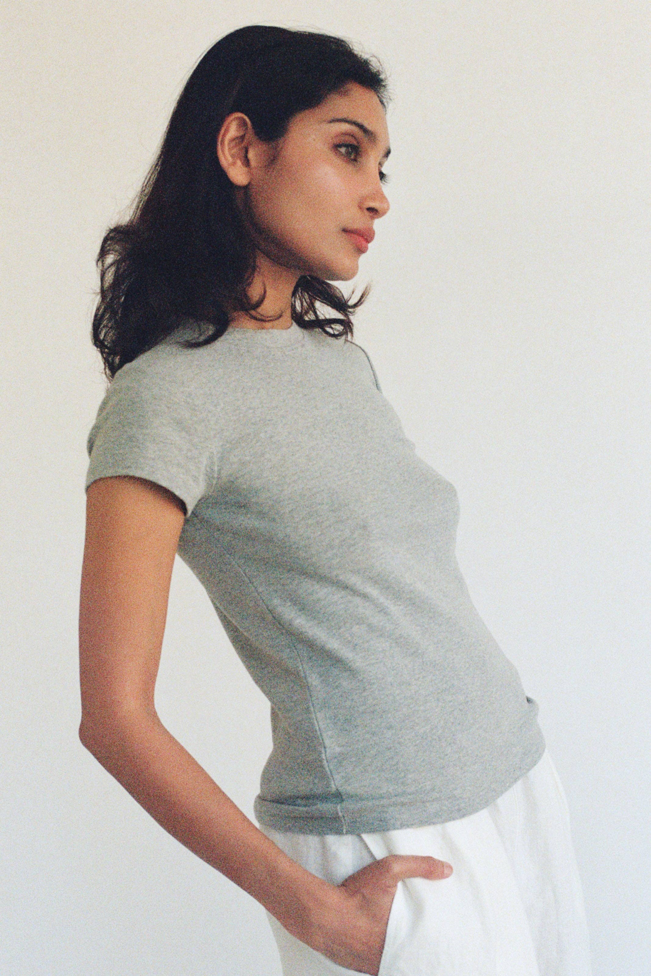Bebe Organic Tee: Cherry / M
