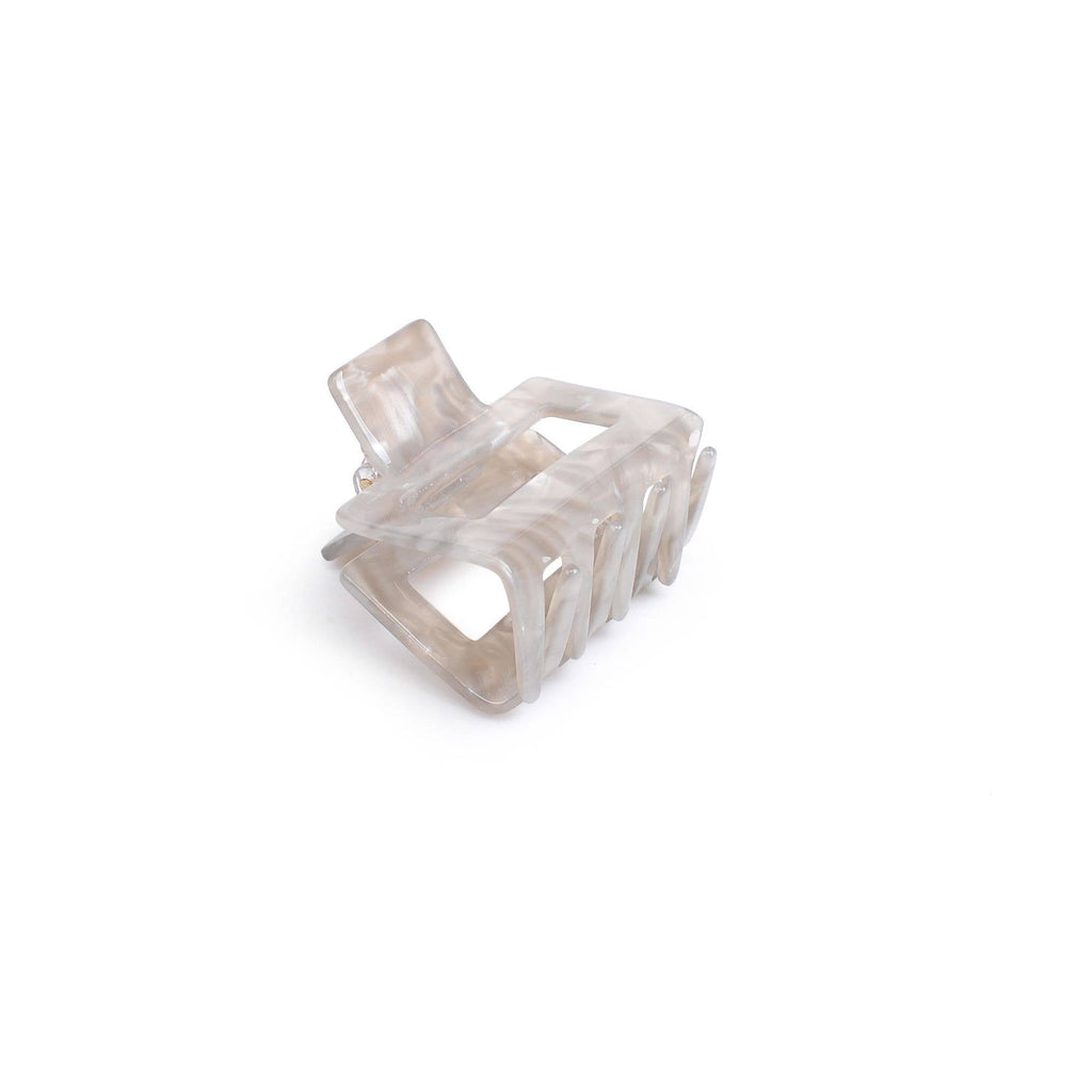 Valentina Clip Hair Claw: Cream Tortoise