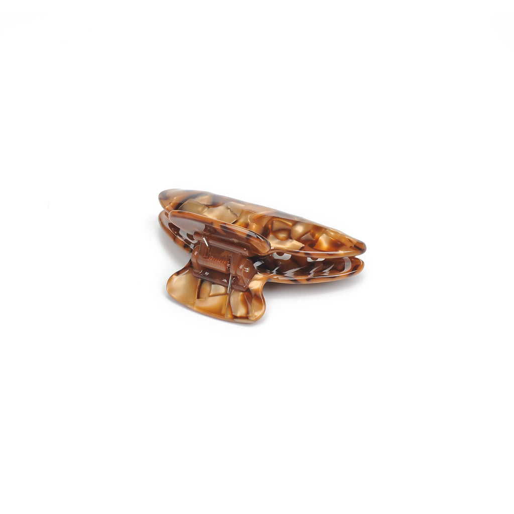 Martina Hair Claw: Cream Tortoise