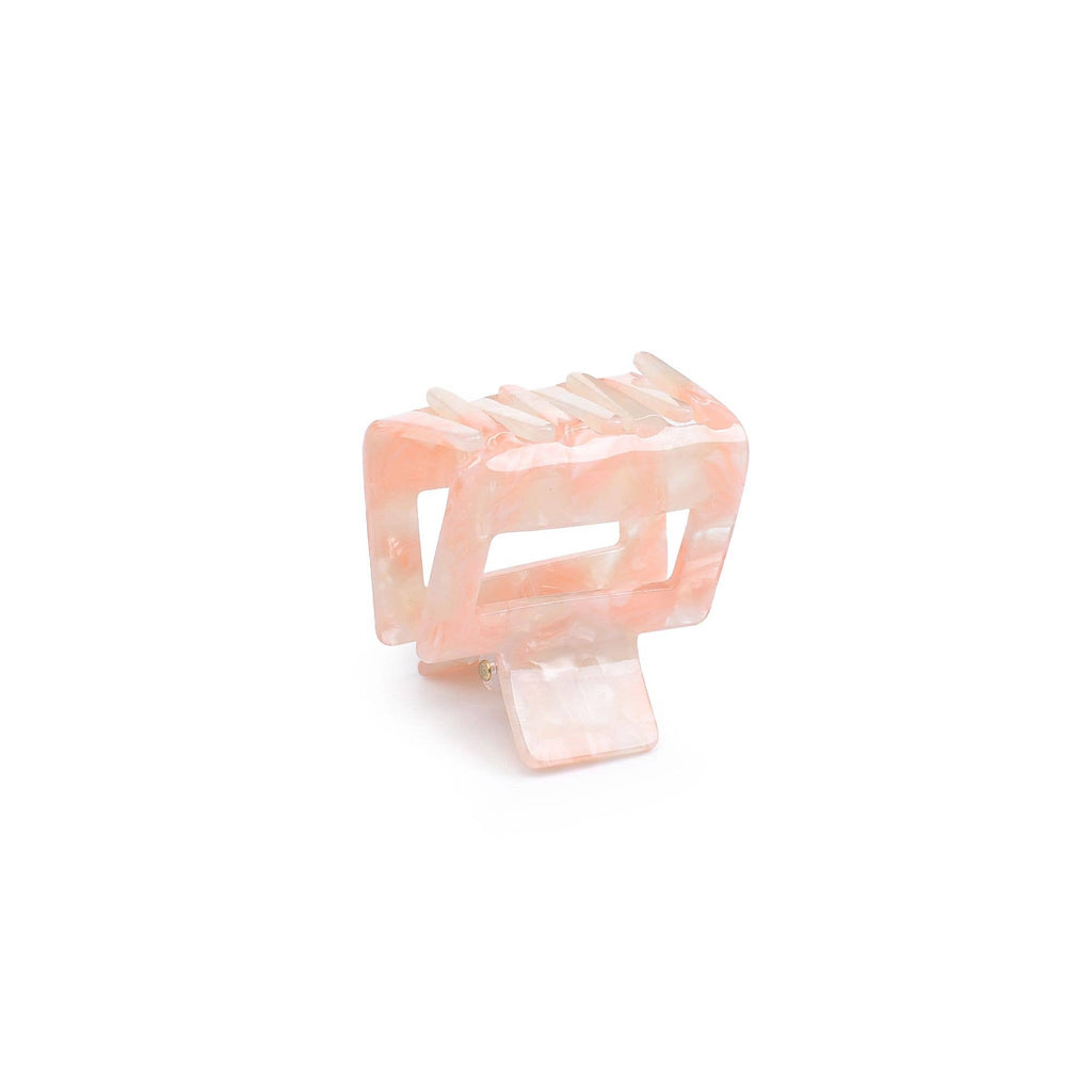 Valentina Clip Hair Claw: Cream Tortoise