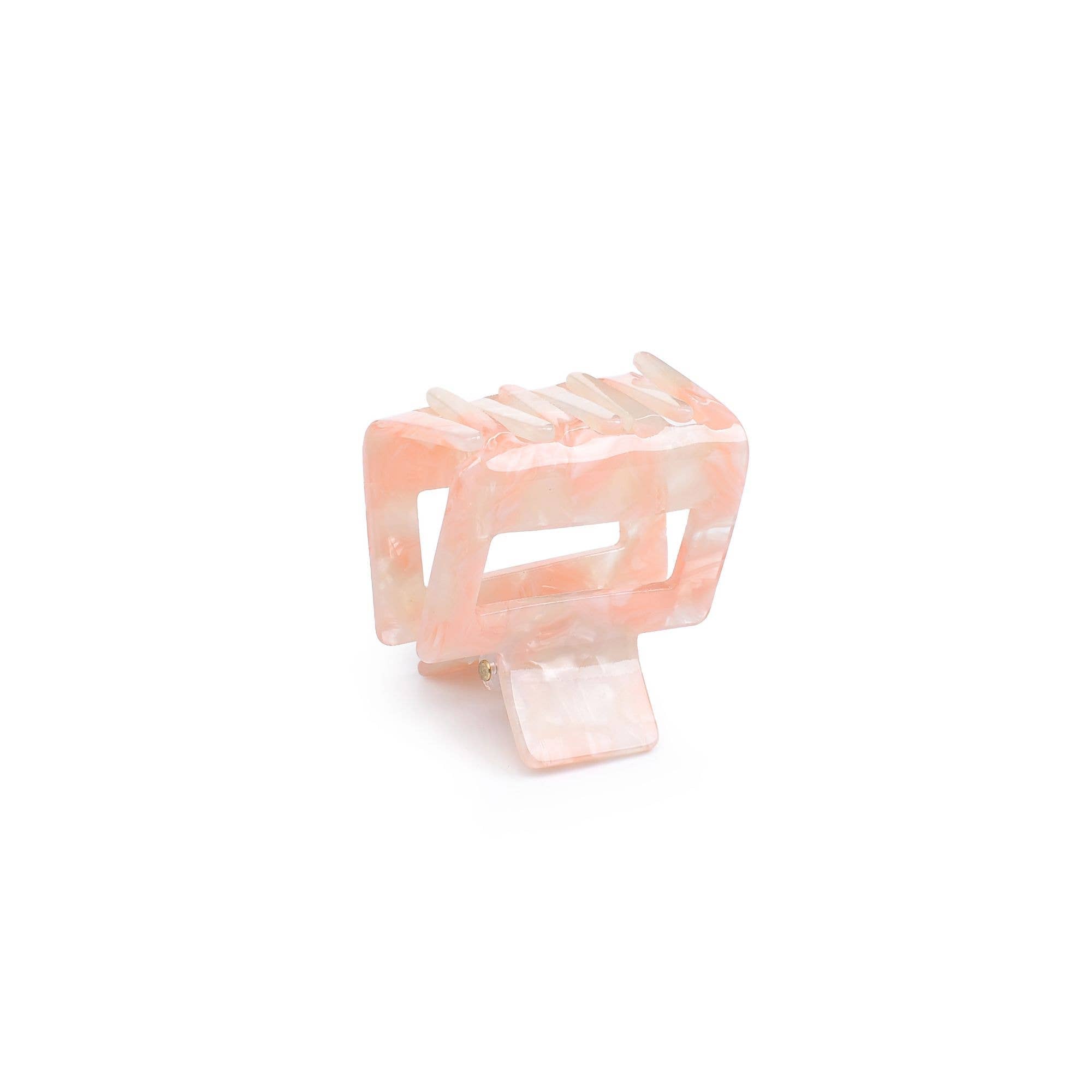 Valentina Clip Hair Claw: Cream Tortoise